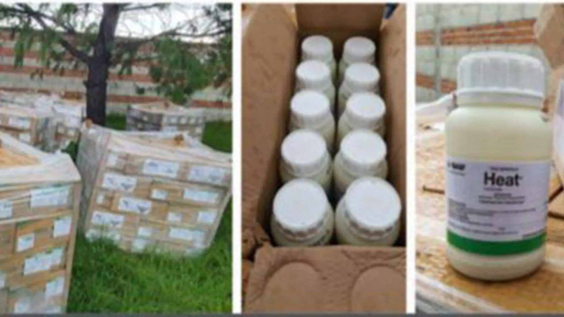 Un total de 822 cajas con herbicida valuado en más de siete millones de pesos, fueron ubicados y recuperados